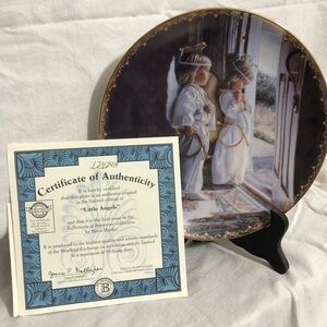 The Bradford exchange “little angels” decor plate